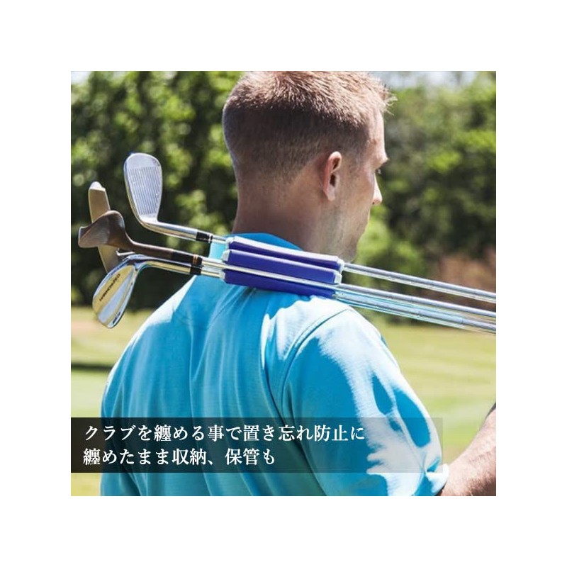 Golf Club Holder, Club Carrying Case, Golf Clubs, Securing Clip,