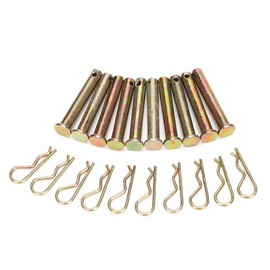 Cotter Pin Assortment Kit, Cotter Pin Set 10set Farming Machine Air Cool Engine Accessories 8*50mm R Type Pin Set for 178F 186F