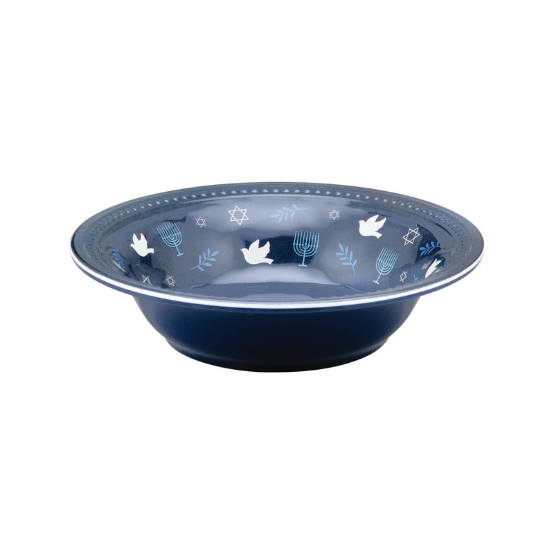UPware 12 Piece Hanukkah Menorah Melamine Dinnerware Sets, Outdoor Dishes