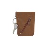 LEAS Snap Key Case Key Bell Genuine Leather, Cognac, Snap