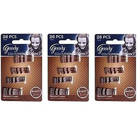Goody Colour Collection Mini Bobby Pins Metallic - Color: Brunette - 3 Packs of 26 Count = 78
