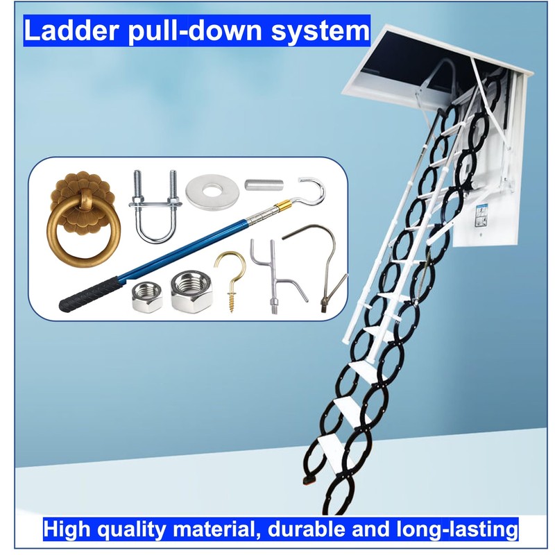 RQG Attic Pull Down Hook,Clothes Hook Pole,with a 16-60 inch