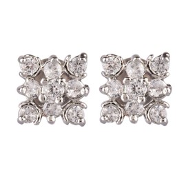 Efulgenz Mothers Day Gifts Indian Jewelry Cubic Zirconia CZ Round Floral Stud Earring for Women Girls (Style 3) Mini Gifts for Mothers Day