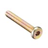 sourcing map M6x40mm Furniture Bolt Hex Socket Drive Round Head