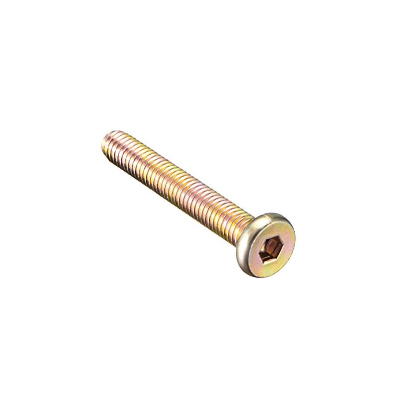 sourcing map M6x40mm Furniture Bolt Hex Socket Drive Round Head