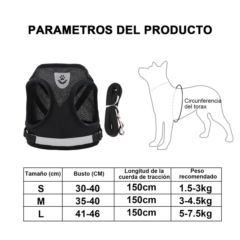 DOXLIO Correa Gato, Arnés y Correa para Gatos, Ajustable Transpirable