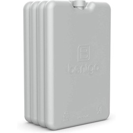 Ice Lunch Chillers - Ultra-Thin Ice Packs Perfect for Everyday Use in Lunch Bags, Lunch Boxes and Coolers - 4 Pack (Gray) - Color: Blue