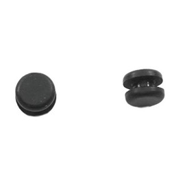 Rubber Plug - Fits 1/8" Opening in 1/16" Thick Panel -"Grommet Without A Hole" Solid Flush Plug Seals Opening in Panels - Provides Finished Appearance on Both Sides of Panel (12 Pack)