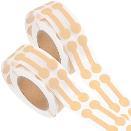 2 Rolls Label Sticker Baked Goods Labels Handmade Stickers Safety Stickers Labels for Jars Tamper Proof Earring Stickers Envelopes Kraft Labels Kraft Paper Seal Accessories
