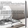 WD08X21894 Dishwasher Door Gasket (22 in.) Compatible with GE Dishwasher