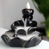Backflow Incense Burner Waterfall Ceramic Waterfall Incense Cone with 10