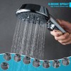 Handheld Shower Head with ON/OFF Switch,Detachable 8 Mode High Pressure