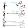 Corooci 2 Dog Leash, No Tangle 360° Swivel Rotation Heavy