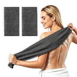 Zenbodis Toalla Japonesa, Zenbodis Toalla Exfoliante Zembodis De Baño De Doble Cara Para Limpieza Corporal Y Uso Diarioexfoliante (2PC-B)             