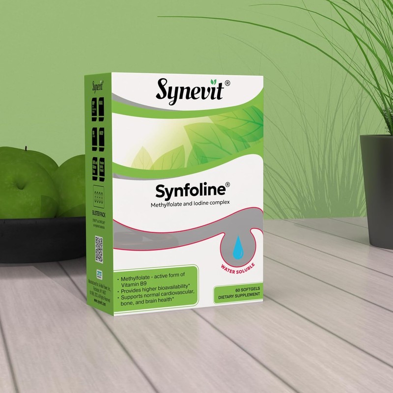 Synevit SYNFOLINE®: Methyl Folate & Iodine Supplement for Cellular Health,