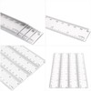 6PCS Small Rulers for School 15cm, Clear Plastic Ruler Measuring