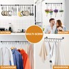 Black Steel-made Kitchen Utensil Rack Organizer Wall-mounted Pot Pan Wall
