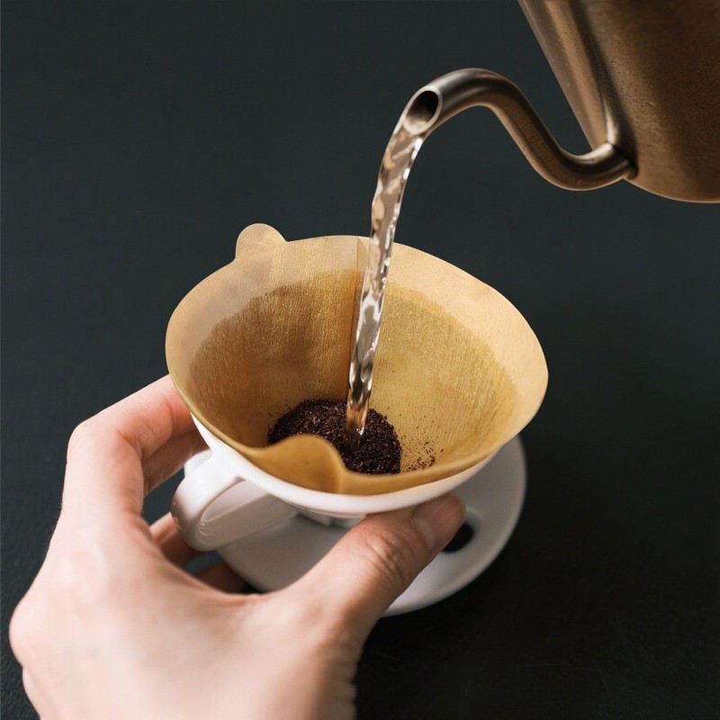100 Count Cone Coffee Filters Unbleached Cone Filters Disposable Natural