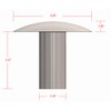 Metal Magery 1/4" Diameter X 1/2" Length Solid Aluminum Brazier