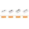 sourcing map 40Pcs M3/M4/M5/M6 T Spring Nut Half Round T