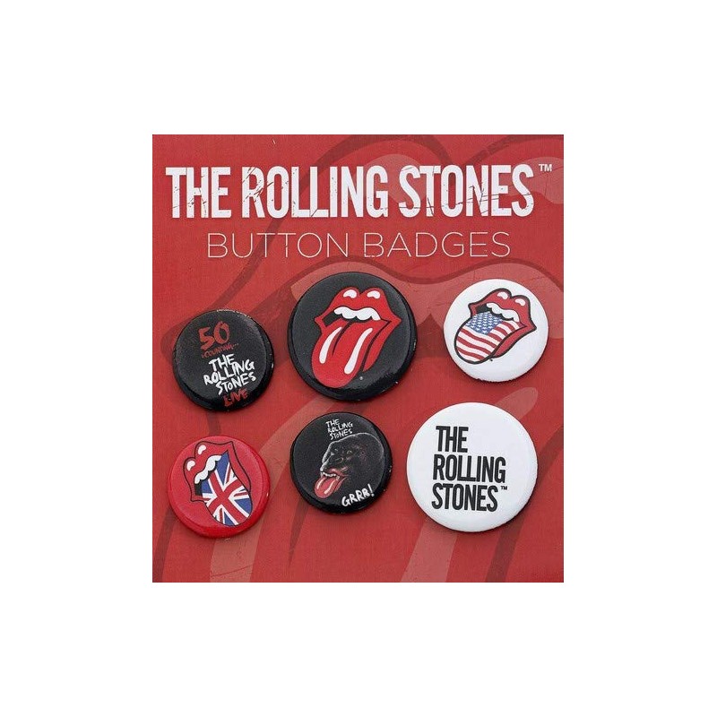 GB Eye The Rolling Stones Lippen Abzeichen Pack