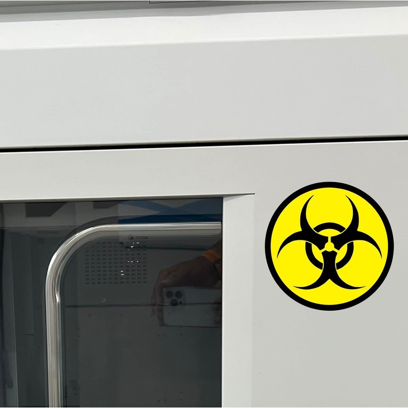 Sticker Biohazard I Round Diameter 10 cm I Warning of
