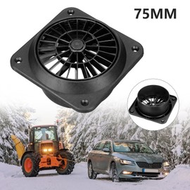 Inscrip Air Vent Outlet, 60mm / 75mm Diesel Heater Conditioner Duct Air Vent Outlet With Fan, Universal Heater Duct Ducting Pipe Warm Air Outlet Vent, Fit For Webasto Car Truck Camper Van (75mm)