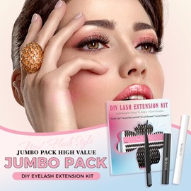 ANURAG DIY Lash Extension Kit 30D+40D Eyelash Extension Kit 240 Pcs Lash Clusters 9-17mm Cluster Individual Lashes Eyelash Extension Kit Thin Band Cluster Lashes Lash Bond and Seal and Lash Tweezers