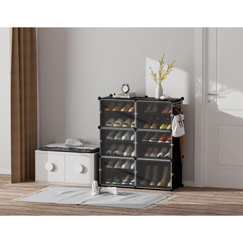 HOMIDEC Shoe Rack Organizer, 6 Tier Storage Cabinet 24 Pair