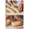 25cm Bread Proofing Basket Set Oval Natural Rattan Sourdough Proofing