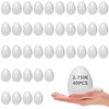 2.75 Inch Foam Eggs for Crafts,40pc White Small Styrofoam Eggs