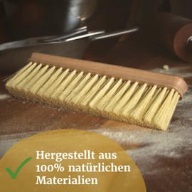 Bäckerei Spiegelhauer Flour Bäckerei 30 x 3 cm Natural Hair Blend High-Quality Beech Wood I Natural Hair Broom Table Broom Wooden I Flour Broom Small Wooden