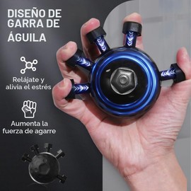 Fortalecedor de agarre de dedos, LONROI Fortalecedor de Agarre de Mano Y Dedos, Ejercitador de dedos Grip Master, Entrenador de fuerza de agarre, Ejercitador de dedos, Fortalecedor de agarre de mano