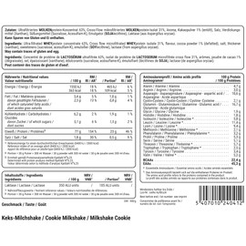 PEAK Delicious Whey Protein - 900 g Taste Cookie Milkshake I 30 Servings I Powder I Protein Source: Whey Protein Concentrate + Isolate I No Added Sugar I with Digestive Enzyme Lactase
