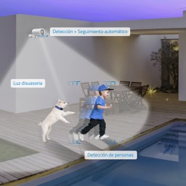 NIVIAN - Bullet WiFi Camera 2.4 GHz | Half4K 2560 x 1440 | Human Detection | Colour Night Vision | Compatible with Alexa and Google Home | Remote Control via Tuya App (Motorised Bullet)