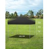 10x10FT Pop Up Canopy with Portable Bag, Black