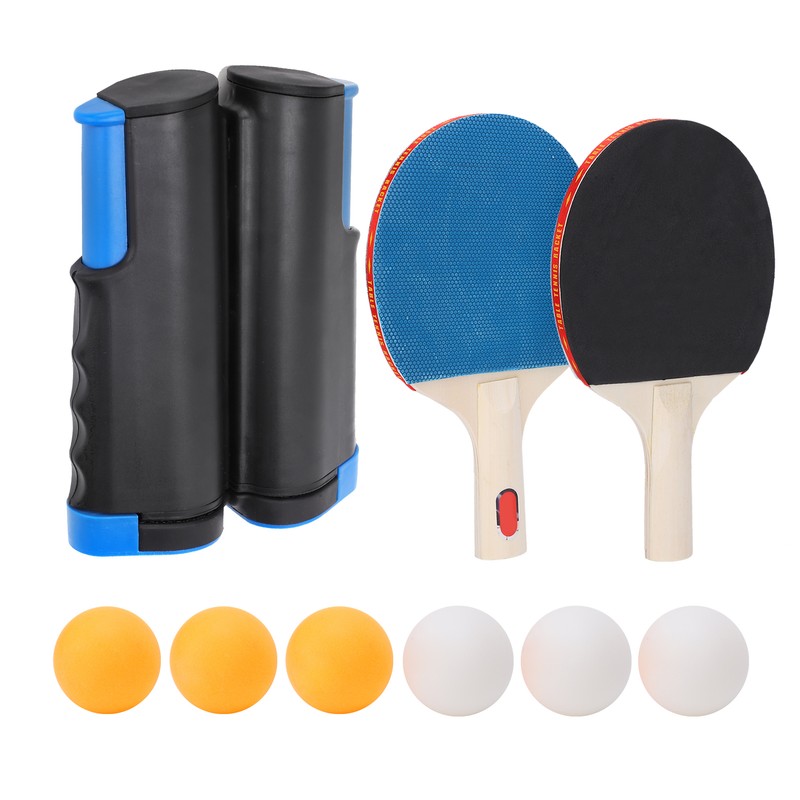 Portable Sport Automatic Ping Pong Bats Racket Telescopic Net Frame