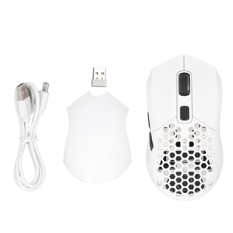 Wireless Mouse 2.4G Or BT5.1 Adjustable DPI Hollowed Out RGB