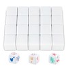 Rounded Empty Six 20 Pieces White Blank Dice, 25 mm