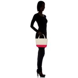Printstar TWT Canvas Two-Tone Tote S 00780-TWT_S, Natural × Hot Pink