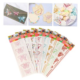 FOMIYES 16 Sets Butterfly Rhinestone Stickers DIY Butterflies Stickers Diamond Stickers DIY Jewelry Stickers Craft 3D Stickers Acrylic Rhinestone Stickers Acrylic Stickers Crystal Stickers