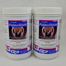 SU-PER PulmoShield Horse Respiratory Supplement - Supports Healthy Lung Function in Horses - Normal Pulmonary & Respiratory Support - Horse Vitamins & Minerals - 4 Pound, (2 Pack)