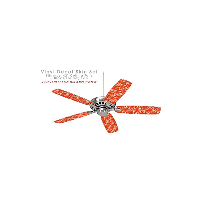 Wavey Red - Ceiling Fan Skin Kit fits most 42