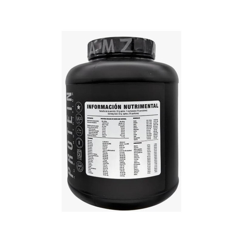 AMZ Nutrition Isolate Whey Hydrolyzed Protein Natural 5 Lbs (2.31