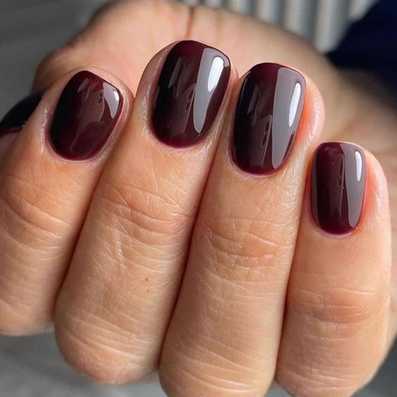 Juego de 24 piezas de uñas elegantes a presión, cubiertas