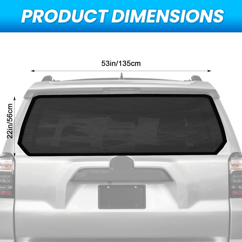 Federedevo Magnetic Rear Hatch Bug Screen for Toyota 4Runner Camping