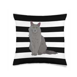 Nebelung Cat Lover Gift Throw Pillow