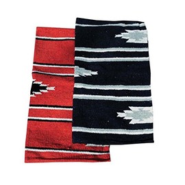 AMKA Westernpad Red Pony Saddle Navajo Blanket 26 x 26 Inch, 66 x 66 cm Western Saddle Cover for Pony Saddles Saddle Blanket