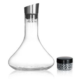 LEMONSODA Glass Wine Decanter Complete With Aerator Pourer, Filter, and Cleaning Kit - Crystal Clear Glassware, Lead-free, Great Gift For Wine lovers - 1500 mL