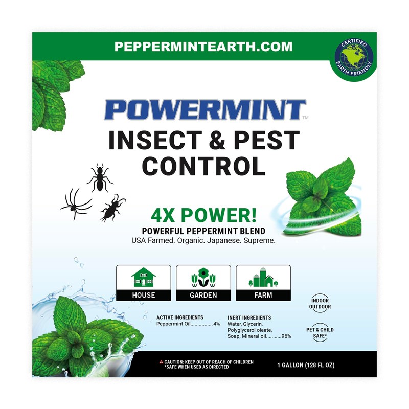 Peppermint Oil Insect & Pest Spray for Spiders, Ants, Ticks,